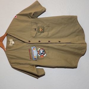 Vintage Boy Acouts Of America Uniform Shirt w Badges Kirkland Washington…